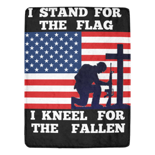 Stand  For  The Flag | Ultra-Soft Micro Fleece Blanket 60"x80" (Thick)