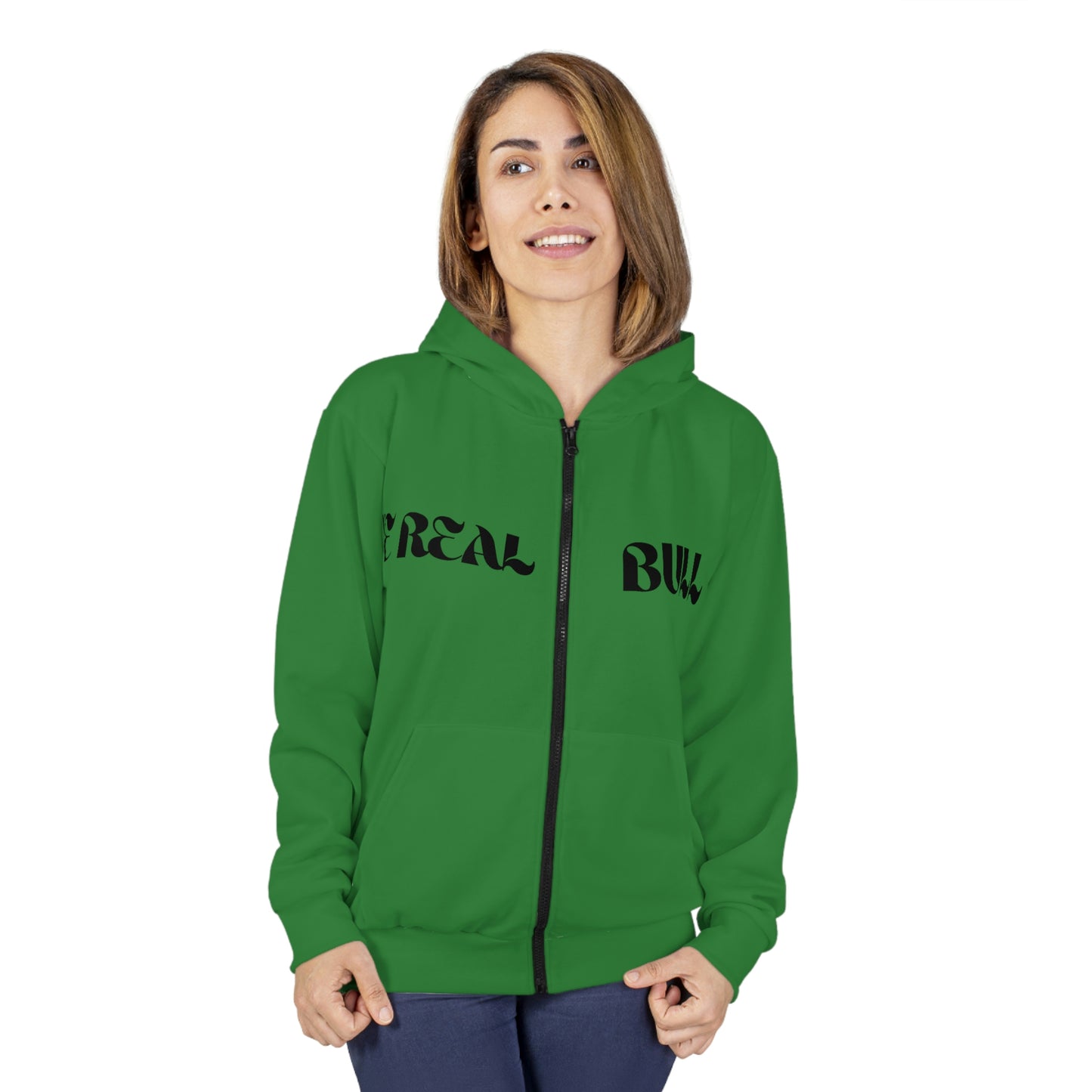 The Real Bull | Aop (All Over Print) Unisex Zip Hoodie