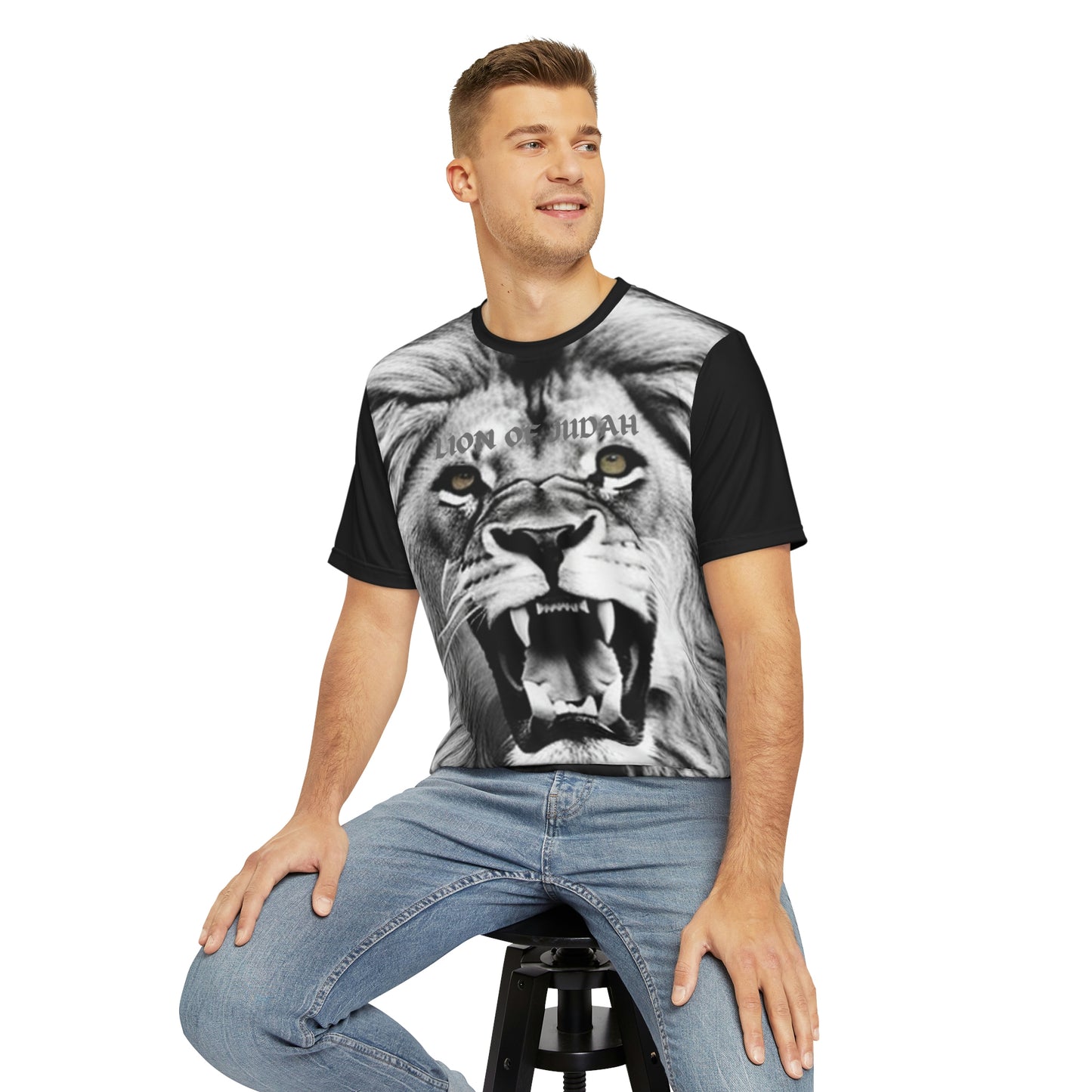 Unisex Polyester All Over Print (AOP) T-Shirt | Lion Of Judah