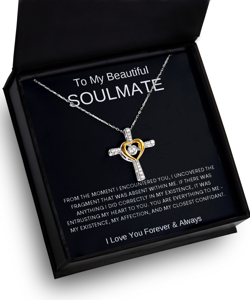 My Beautiful Soulmate | Love Cross Necklace