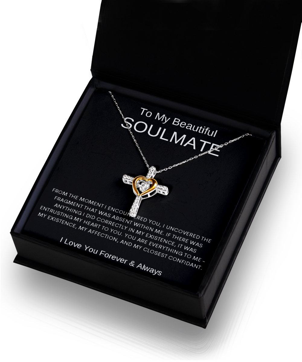 My Beautiful Soulmate | Love Cross Necklace